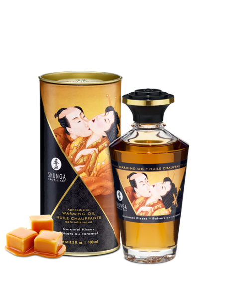 HUILE CHAUFFANTE APHRODISIAQUE BAISER CARAMEL