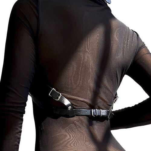 Harnais Poitrine Noir – Taille Unique