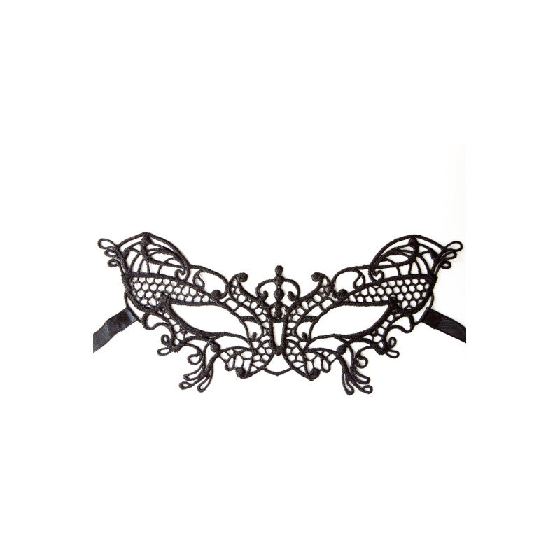 Masque souple en dentelle noire